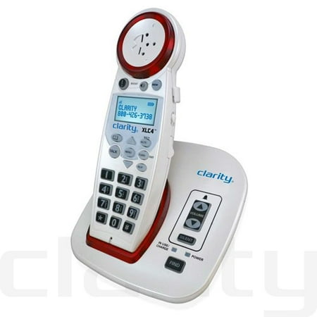 Clarity XLC4 DECT 6.0 Extra Loud Big Button Speakerphone with Talking Caller (Best Home Office Phone With Speakerphone)