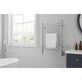 thumbnail image 3 of Ancona Argenta 10-bar wall mounted towel warmer with integrated timer, polished stainless steel, 3 of 4