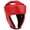 Red, variant on M Buder Protective Boxing Helmet PU Leather Head Guard for Karate Muay Thai MMA Kickboxing Sanda Training Defense, Shock Absorbent Equipment, Red, Medium (8.7 inches / 22.0 cm)