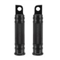 thumbnail image 2 of 2Pcs en Alliage d'Aluminium Moto Cnc Pédales Repose-Pieds Noir, 2 of 8