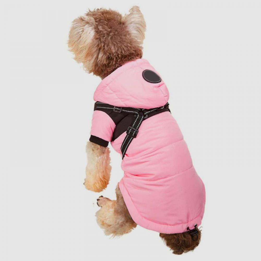 Waterproof Dog Winter Jackets,Cold Weather Dog Coats with Harness ,Easy