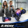 thumbnail image 6 of Tecnock Remote Control Car, 2.4GHz RC Cars with USB-C Easy Charging, 4WD Double Sided 360° Rotates and Flips RC Stunt Car, Toys Gift for Boys and Girls Ages 6-8, 8-12, 6 of 7