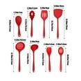 thumbnail image 3 of Summercome Silicone Cooking Utensil Set of 8, Kitchen Nonstick Tools Turner Spoon Spatula Ladle Pasta Server for Nonstick Cookware, Healthy & One-Piece, Anti-Heat & Dishwasher Safe, 3 of 6