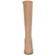 thumbnail image 2 of Botas Allegra K Rodilla alta Tacón grueso Cremallera lateral Punta redonda Caqui 26 cm, 2 of 6