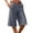 Grey, variant on GJSYRH Womens Capri Pants 2025 Knee Length Cotton Linen Capris Summer Straight Leg Loose Beach Bermuda Shorts with Pockets