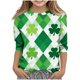 thumbnail image 2 of Blusas y camisas de manga larga y cuello redondo para niños y niñas, estilo casual, original, con estampado de manga 3/4 y cuello redondo, ideal para niñas de 3 a 14 años., 2 of 6