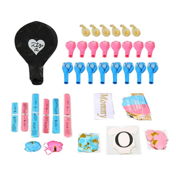 Kids Birthday Party Decorations Set Happy Birthday Banner Balloons Pompoms for Boys Girls Birthday Party