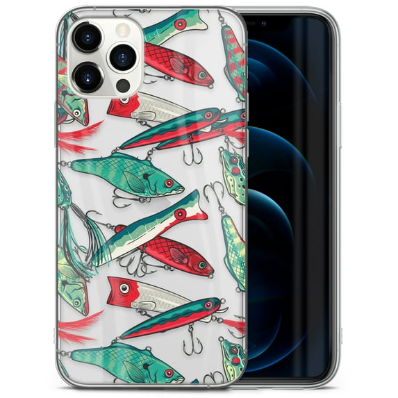 Case Yard iPhone-11-Pro Case Clear Soft & Flexible TPU Ultra Low Profile Slim Fit Thin Shockproof Transparent Bumper Protective Cover Drop Protective Cell Phone Cases (Fishing Bait)