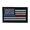 Red Blue Stripe, variant on JupiterGear USA Flag Patch with Detachable Backing Aged Blue Line