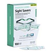 Bausch & Lomb Sight Savers Pre-Moistened Anti-Fog Tissues with Silicone, 100/Box