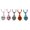 5, variant on Lynono Co.,Ltd Drink Bottle Identifier Clip with Face Pattern Alloy Charm for Parties Picnics Bars and Daily Keys