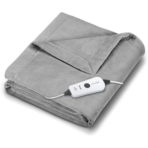 Beurer Heated Electric Blanket CozySoft Fleece Throw, Auto shutoff