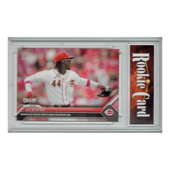 Certified Mint  Elly De La Cruz 2023 Topps Now #575 Fastest Infield Assist Ever Rookie Card