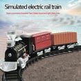thumbnail image 3 of Vintage Children Track Small Train Toy Electric power track Light Music Train Simulation Classic Power Track Train Model, 3 of 9