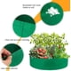 thumbnail image 4 of Paquete de 2 bolsas de cultivo de 100 galones, bolsas de plantación resistentes, contenedores de jardín, macetas de tela de fieltro para cultivo de plantas en interiores y exteriores (verde), 4 of 5