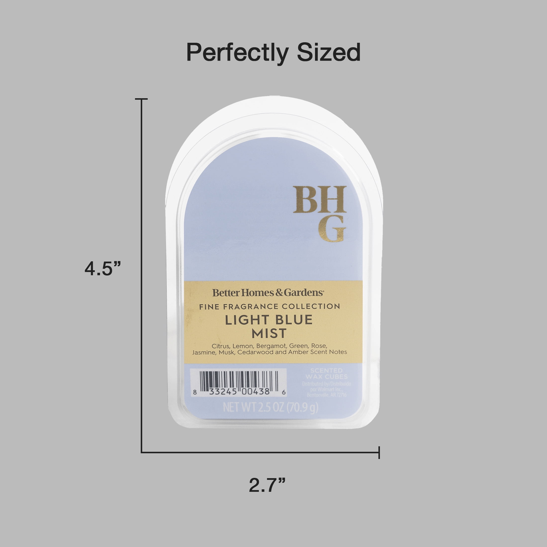 Better Homes & Gardens Fine Fragrance Collection, Light Blue Mist Scented Wax Melts, 2.5oz