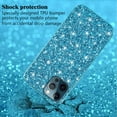 thumbnail image 4 of Compatible with iPhone 16 Pro Max Case Glitter Shockproof, iPhone 16 Pro Max Phone Case Bling Sparkly TPU and PC Silicone Shiny Girl Women Thin Protective Cover (Blue), 4 of 14