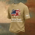 thumbnail image 2 of Hearthz 1776-2026 USA 250th Anniversary Flag Freedom Shirt We the People Mens Shirts Casual 4th of July Patriotic Graphic T Shirts for Men Khaki XL, 2 of 5