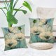 thumbnail image 5 of 2 uds planta verde algodón cáñamo abrazo funda de almohada coche abrazo almohada cojín sofá no incluye almohada central, 5 of 5