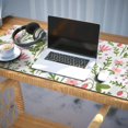 thumbnail image 3 of Long Mouse Pads for Desk,Pioneer Flower Floral Print Pattern Desk Mats on Top Of Desks, Desk Mouse Pad Extra Large with 3mm Non-Slip Base and Stitched Edge for Gaming,Office,Work,Home 35.4"x15.7", 3 of 6
