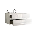 thumbnail image 2 of White Glossy Vanity with Ceramic Basin / Silent Drawers, Durable Build, 2 of 2