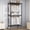 Black, variant on FUTASSI P1 Medium Garment Rack, Heavy-Duty Portable Closet with Shelves and Double Rods, Rolling for Hanging Clothes, 30"W x 14"D x 76"H, Black