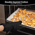 thumbnail image 5 of Oven Mitts, 2-Pack Kitchen Mittens, Heat Resistant Oven Gloves Non-Slip Kitchen Gloves for Oven, BBQ Gloves - Infill Cotton Cooking Gloves for Oven Grilling Cooking Baking, 5 of 8