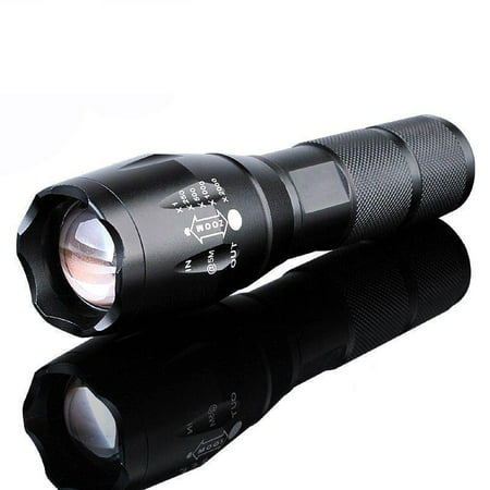 Ktaxon 5Mode Zoomable LED 18650 Flashlight Focus Torch Lamp Adjustable,Great for Camping Climbing