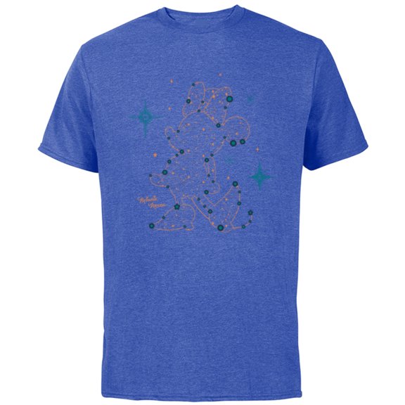 Disney Minnie Mouse Starry Constellation - Short Sleeve Cotton T-Shirt for Adults - Customized-Royal Heather