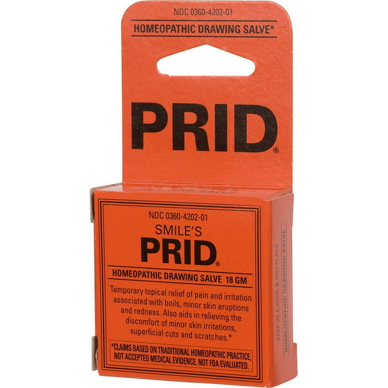PRID Drawing Salve for Splinters, Pain Relief of Boils, Insect Bites and  Minor Cuts, 18g 