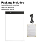 A4 LED Light Box Tracer, EEEkit LED Artcraft Tracing Light Pad with 3-Level Brightness for DIY Diamond Painting, Sketching