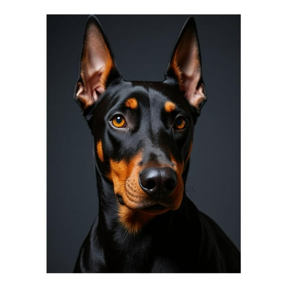 Diamond Art Kit for Adults, Regal Canine Portrait Doberman Diamond Painting for Adults Beginners, DIY Diamond Art Painting Kits, 5D Diamond Painting Crafts for Home Decor 12x16 Frameless