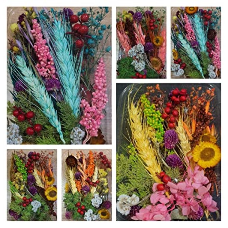 1 Box Artificial Plants Natural Real Dried Flowers for Candles