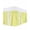 Yellow, variant on Yellow White Stripe Wrap Around Bed Skirts for California King Bed 18" Drop,Bed Skirt with Adjustable Elastic Belt Dust Ruffle Bed Valance for Bedroom Modern Rustic Vertical Striped Bed Frame Cover