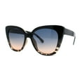 thumbnail image 2 of Womens Classic Oversized Cat Eye Gothic Plastic Sunglasses Black Tortoise Blue Peach, 2 of 4