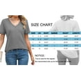 thumbnail image 5 of MOSHU 2 Pack Womens T Shirts V Neck Casual Tops Short Sleeve Comfort Fit Shirts for Women, 5 of 9