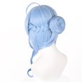 thumbnail image 3 of Peluca para cosplay Genshins Impacts Ganyus, pelo sintético, 45 cm, 3 of 3