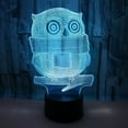 thumbnail image 1 of YSITIAN 3D LED Optical Illusion Acrylic Night Light with Remote & Smart Touch 7 Colors Changing（owl） YT-14136, 1 of 5