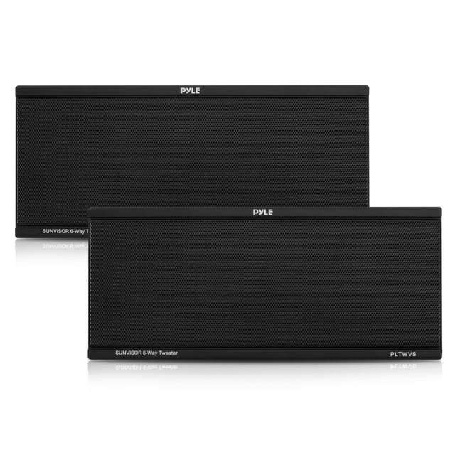 Altavoces para coche Pyle PLTWVS, 6 vías, 200 W, cable negro