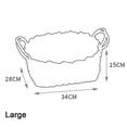 thumbnail image 3 of Vikakiooze 2023 Home Storage and Organization Hand-Woven Basket Thick Cotton Rope Storage Basket Desktop Storage Box, 3 of 4