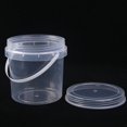 thumbnail image 4 of Cubo de almacenamiento de alimentos Liuwei 2 piezas con tapa recipiente de plástico portátil transparente gran capacidad, 4 of 5