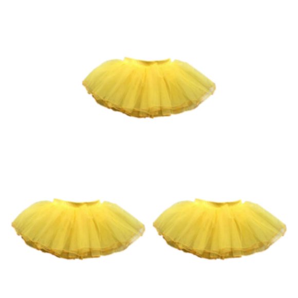 Sonducket Traje de niña chico tul Ballet danza patinaje conjunto ropa de baile tutú cintura elástica rendimiento fiesta medio 0,9-1,3 m Type1 NO1
