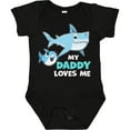 thumbnail image 3 of Inktastic My Daddy Loves Me with Cute Sharks Boys or Girls Baby Bodysuit, 3 of 5