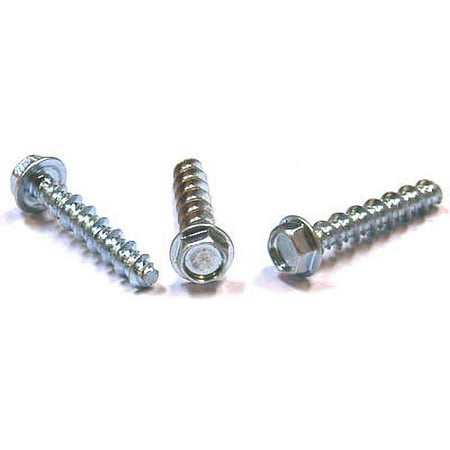 

#8 (#6 Head) x 3/4 High Low Style Thread Forming Screws / Unslotted / Hex Washer Head / 18-8 Stainless Steel - 4000 Piece Carton
