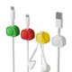 thumbnail image 1 of Organizador de clips para cables, paquete de 4, organizador de cables adhesivo, organizador de cables, clips para cables, perforado, bridas de carga para teléfono, para USB, HDMI, pared, computadora,, 1 of 1