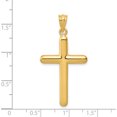 thumbnail image 5 of 14K Yellow Gold Polished Cross Pendant (39 X 20) Made In United States c880, 5 of 6