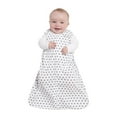 Safe Dream Wearable Blanket Poly Knit Grey Dot SM