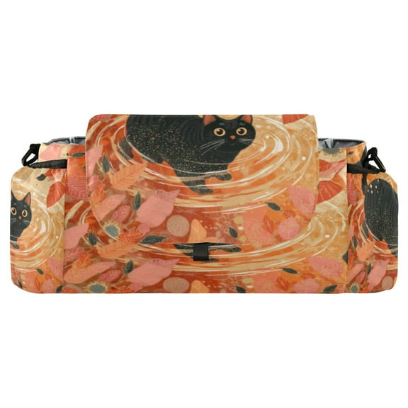 DIXRUYEE Stroller Organizer Autumn Cat Printed