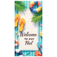 thumbnail image 3 of Beach Ball Welcome Banner Flip Flops Poolside for Summer Party Outdoor Decoration Swimming Event, 3 of 4