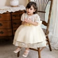 thumbnail image 5 of Baby Girls Dress Toddler Party Dress Cute Church Baptism Birthday Party Formal Dress, 5 of 7